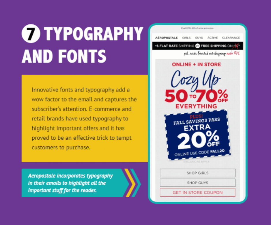 High Converting Email Newsletter - typography