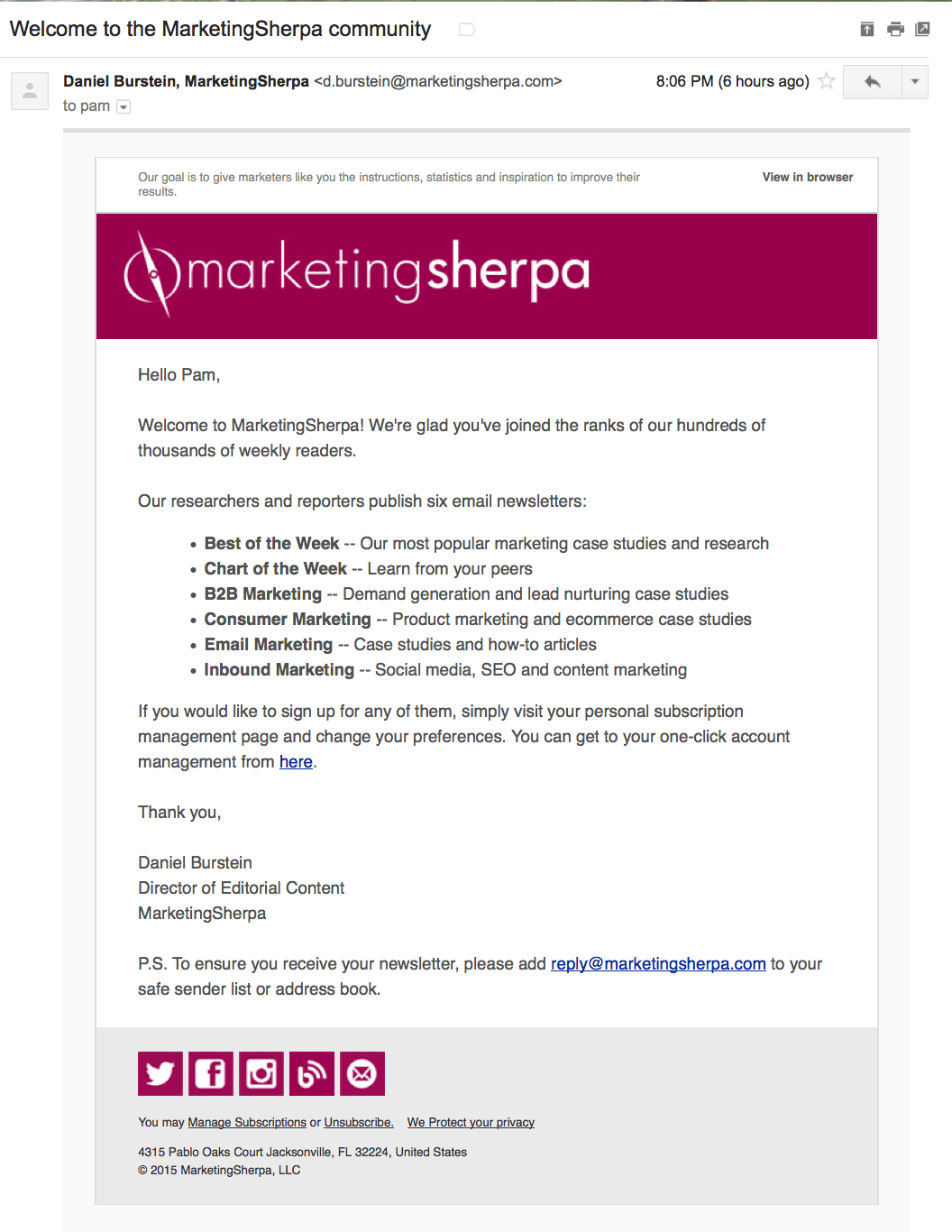 SherpaWelcome-b2b welcome emails