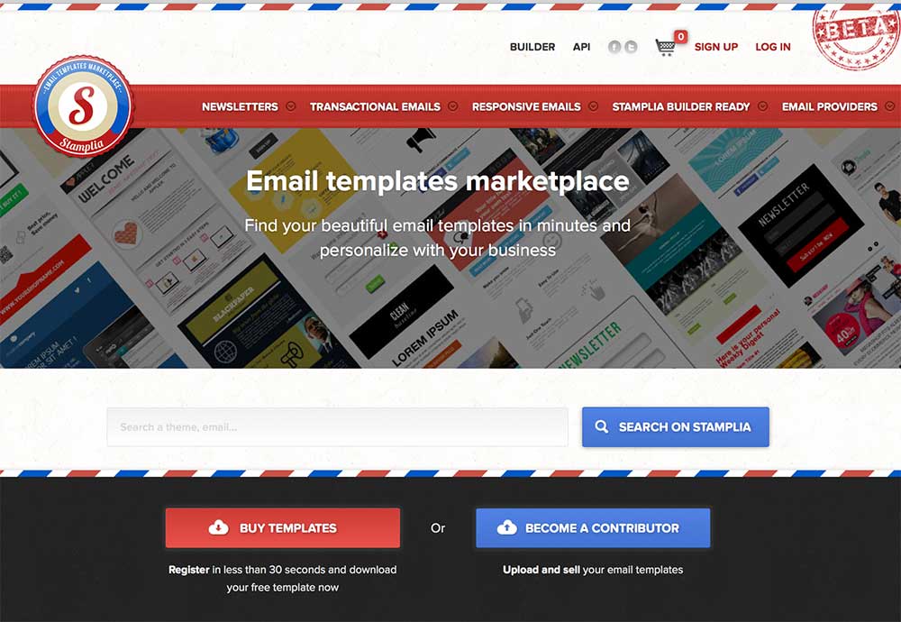 Custom email templates for sale