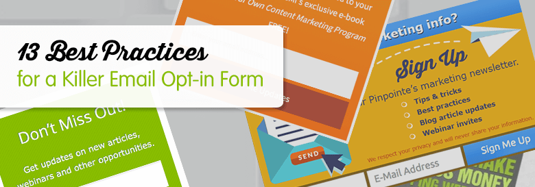 13 best practices for a killer email opt in form