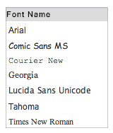 fonts email design