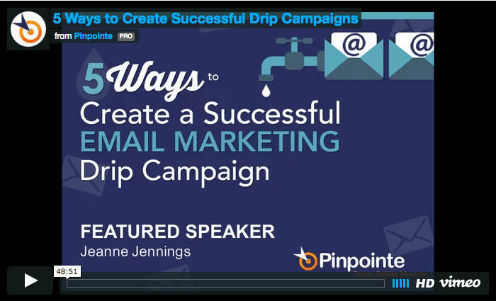 view webinar-5 ways to create a successful drip campaign