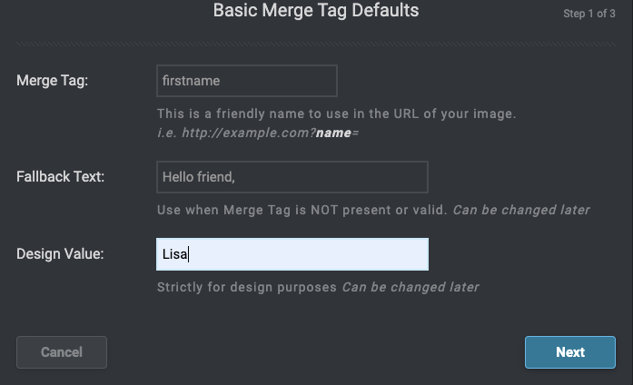 Adding Merge Tag Layer