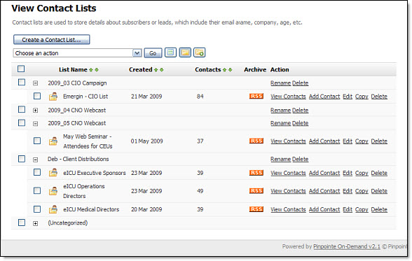 Organize Your Email Contact Lists