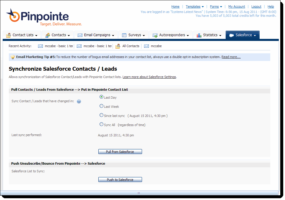 Salesforce.com connector